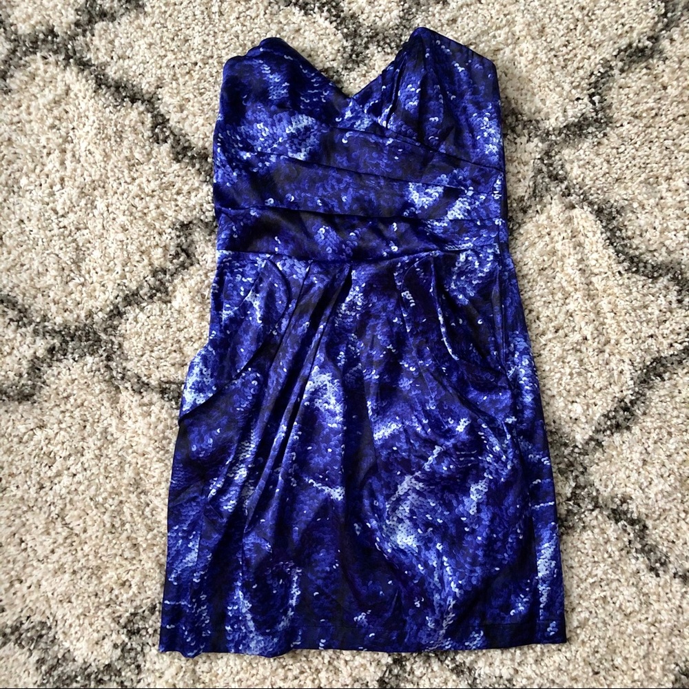 Metropark Silk Sateen Graphic Print Mini dress
